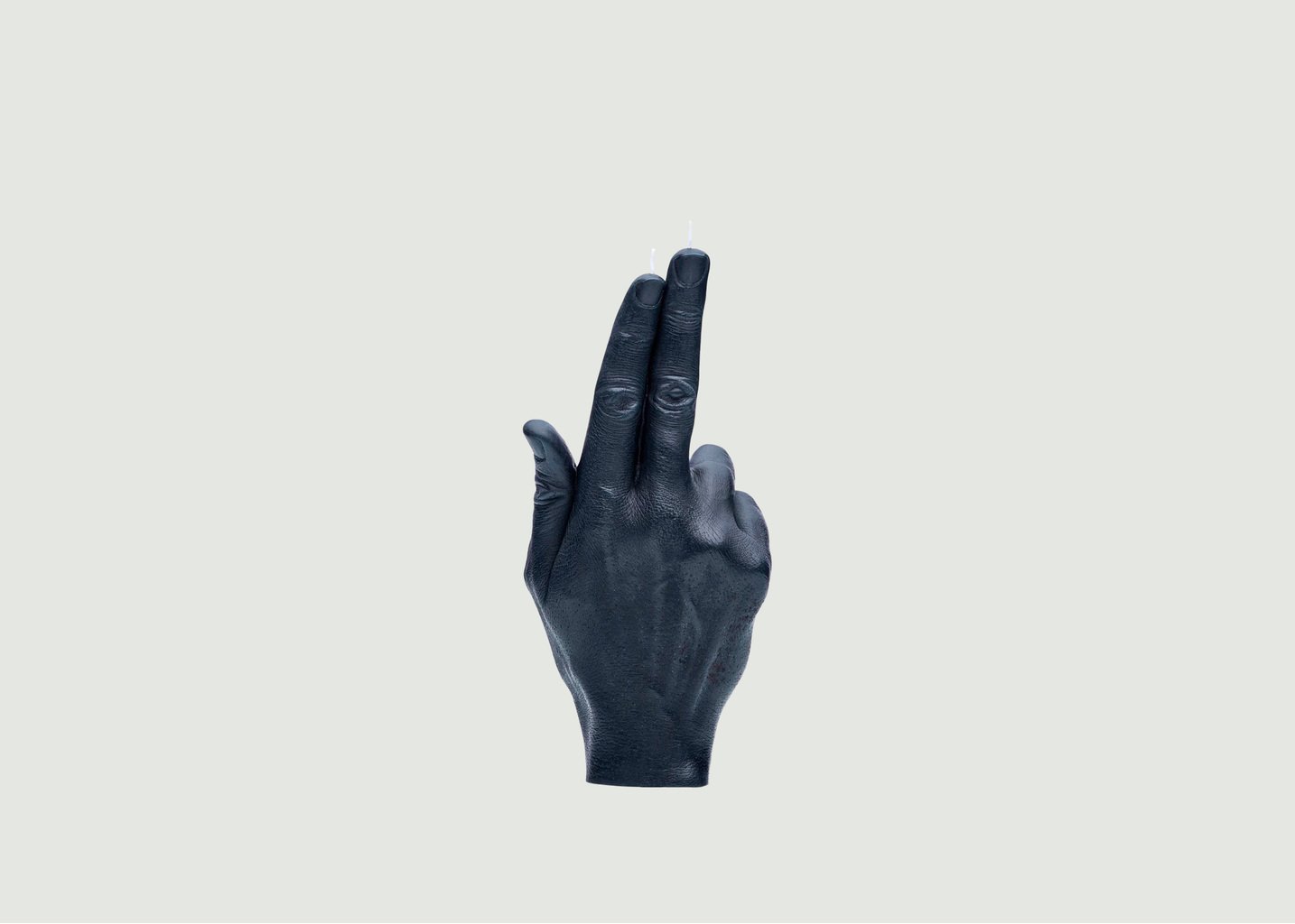 l'exception Bougie Doigts D'arme À Feu Noir Candle Hand
