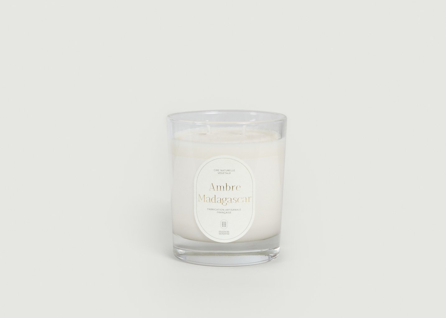 l'exception Bougie parfumée Ambre Madagascar 220g Blanc Maison Maison Paris