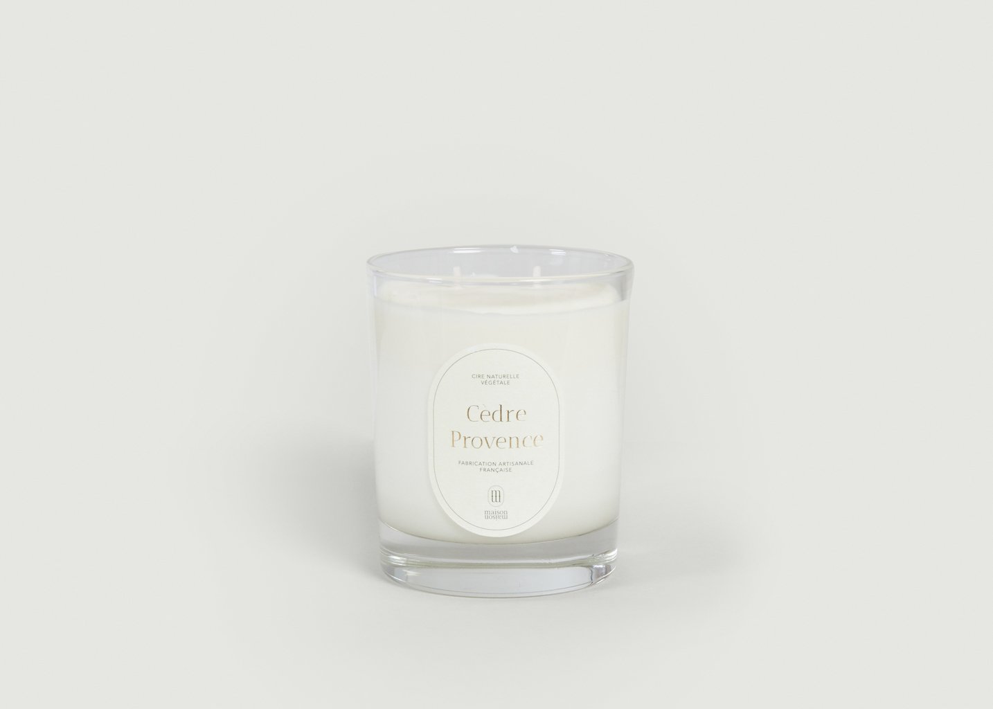 l'exception Bougie parfumée Cedre Provence 220g Blanc Maison Maison Paris