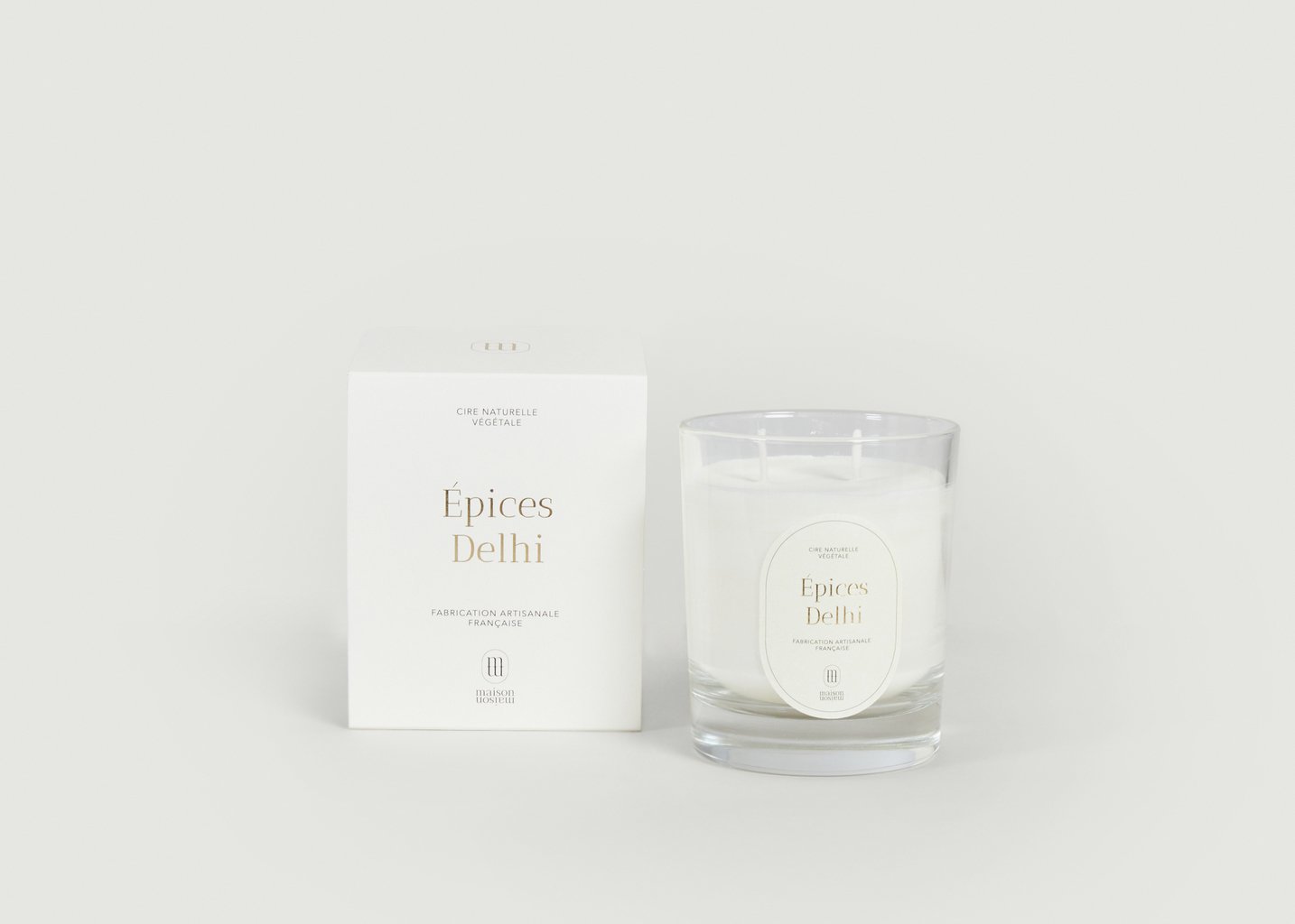 L'exception Bougie Parfumée Epices Delhi 220g Blanc Maison Maison Paris