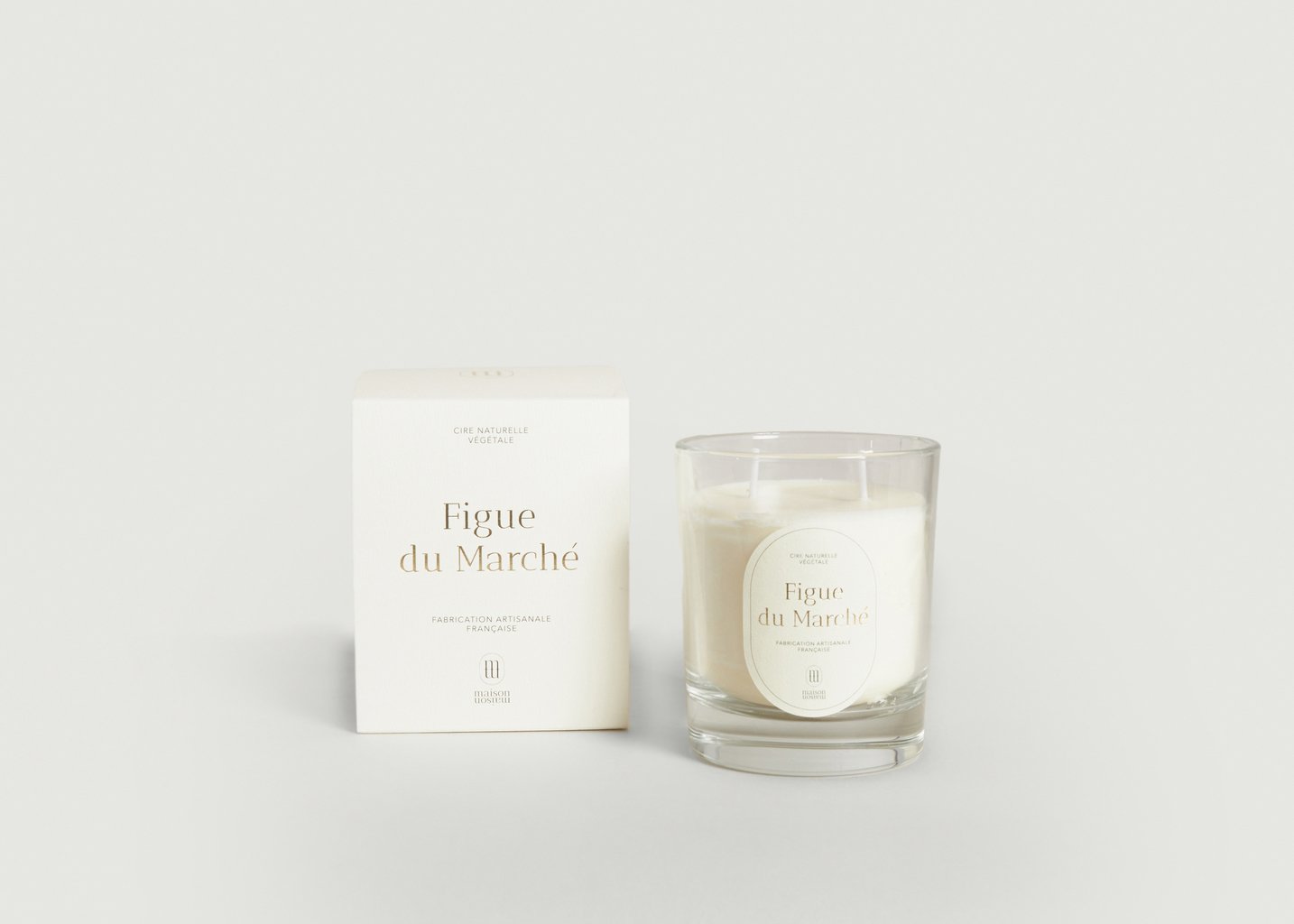 L'exception Bougie Parfumée Figue Du Marché 220g Blanc Maison Maison Paris