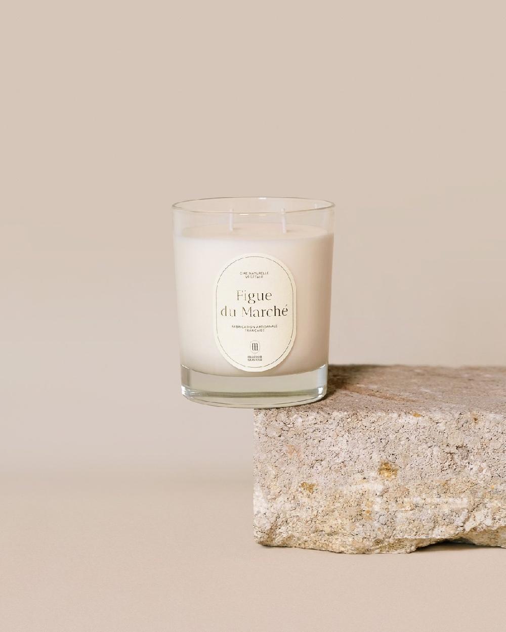L'exception Bougie Parfumée Figue Du Marché 220g Blanc Maison Maison Paris