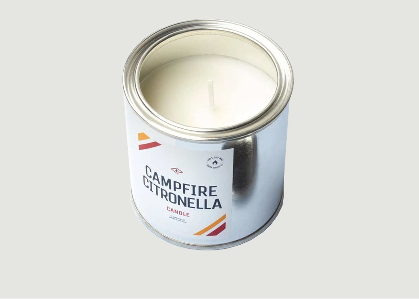 l'exception Bougie Pot Peinture Campfire Citronella Blanc Men's Society