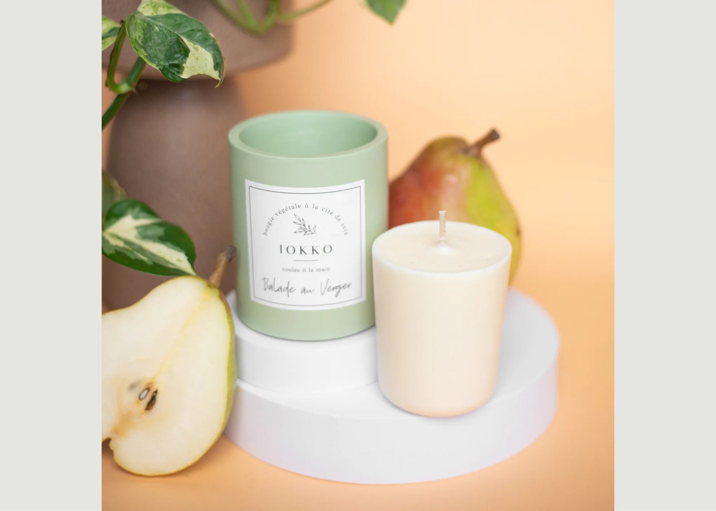 l'exception Bougie Signature Balade au Verger Blanc Iokko