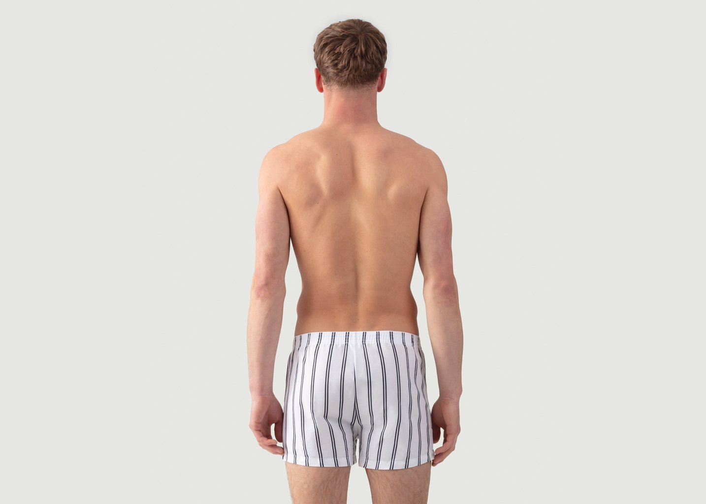 L'exception Boxer Avec Doubles Rayures Blanc Ron Dorff