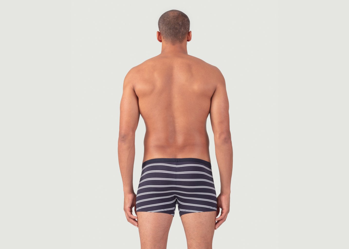 L'exception Boxer Avec Doubles Rayures Bleu Marine Ron Dorff