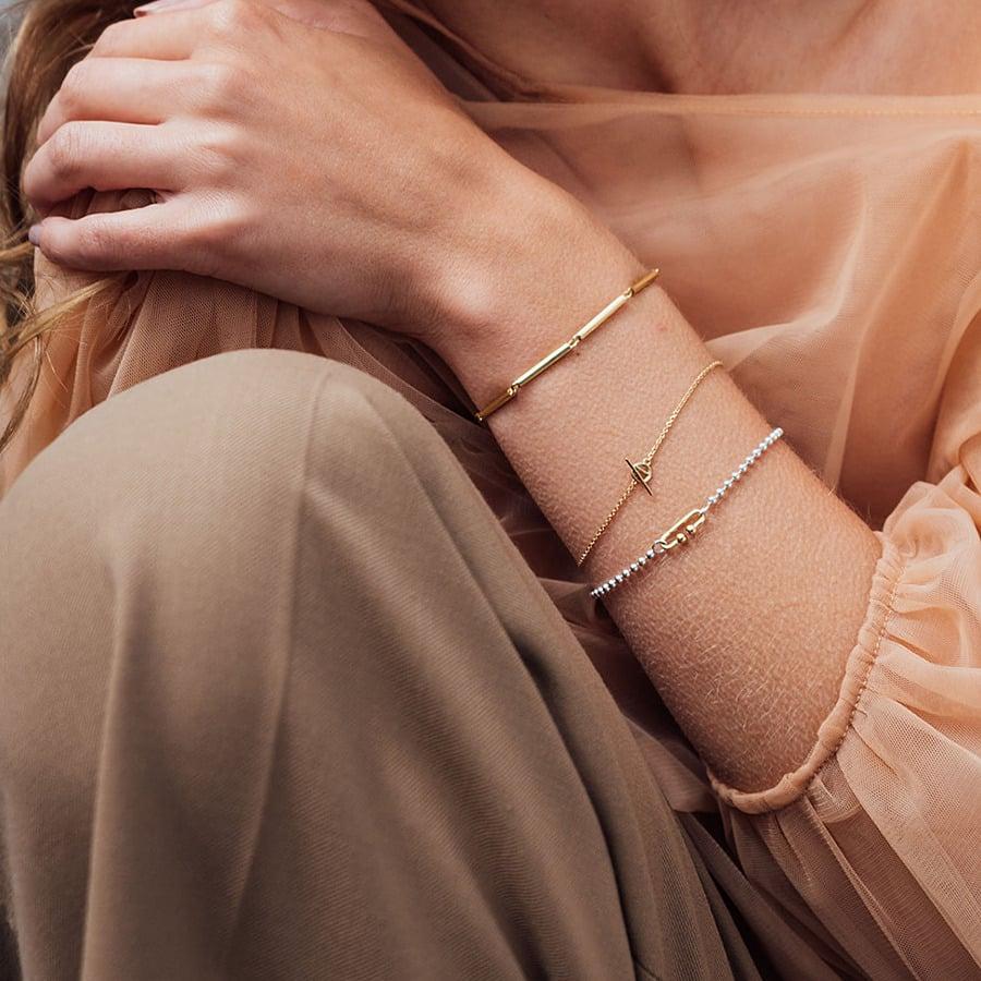 L'exception Bracelet à Billes Milkyway En Argent Argent Maren Jewellery