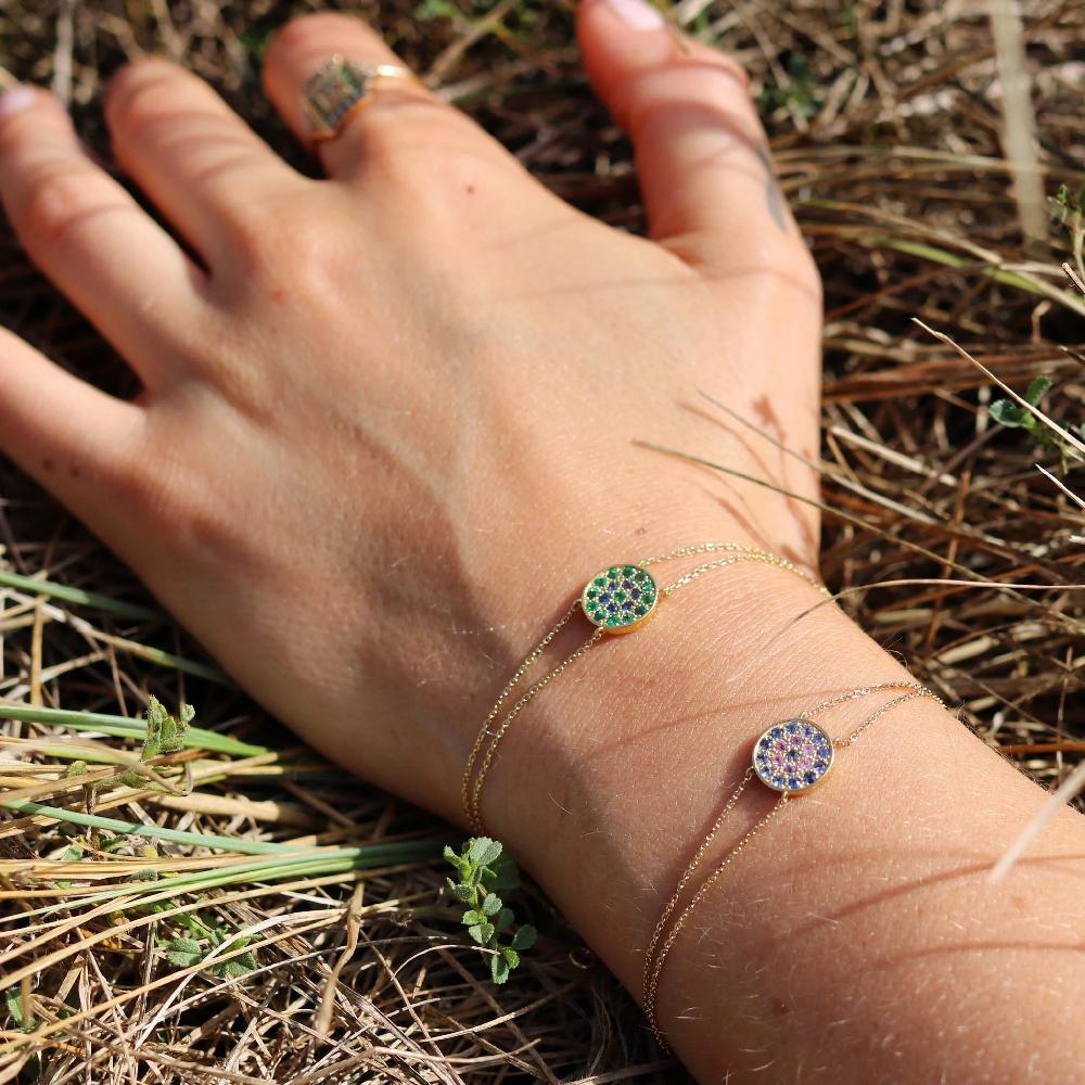 L'exception Bracelet Babystone 1 Rose Or Sophie D'Agon