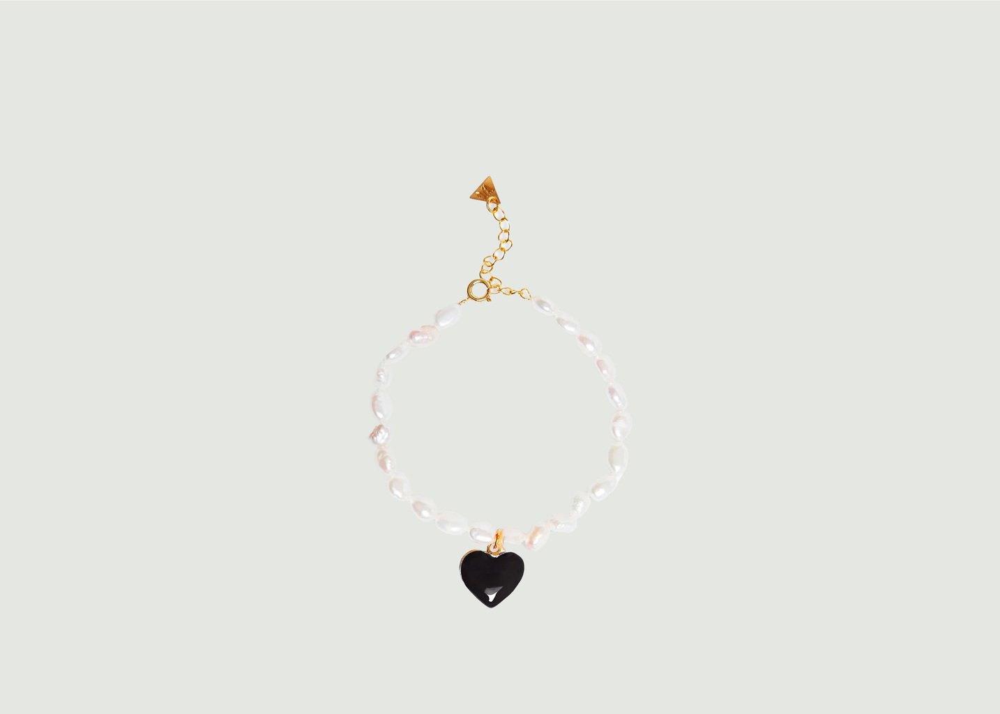 l'exception Bracelet Black Heart And Pearl Dating Or Wilhelmina Garcia