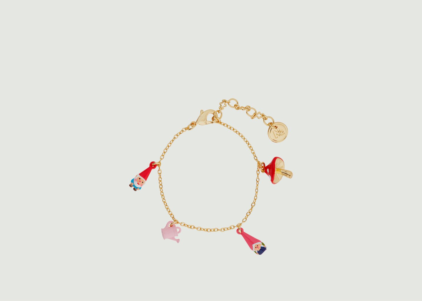 l'exception Bracelet charms nains de jardin Champimignon Multicolore N2