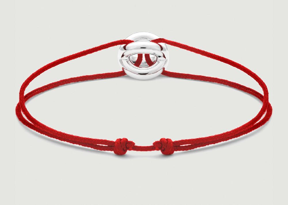 L'exception Bracelet Cordon Entrelacs Rouge Le Gramme