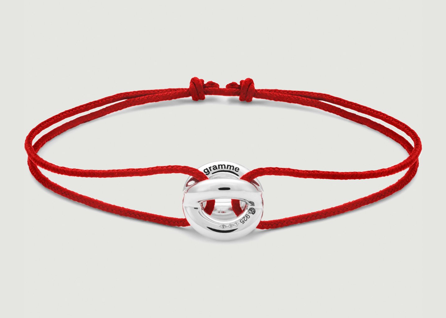 l'exception Bracelet Cordon Entrelacs Rouge Le Gramme