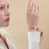 L'exception Bracelet Fin Doré Les Iris Bleu Les Néréides