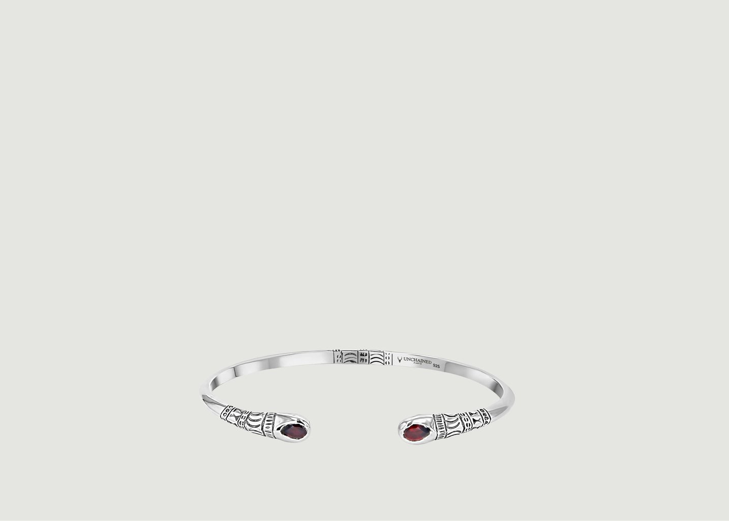 l'exception Bracelet Haja grenats en argent 925 Argent Unchained Paris