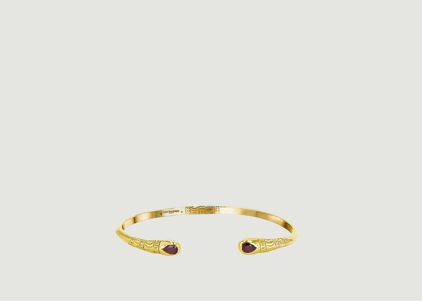 l'exception Bracelet Haja grenats gold en vermeil 24kt Or Unchained Paris