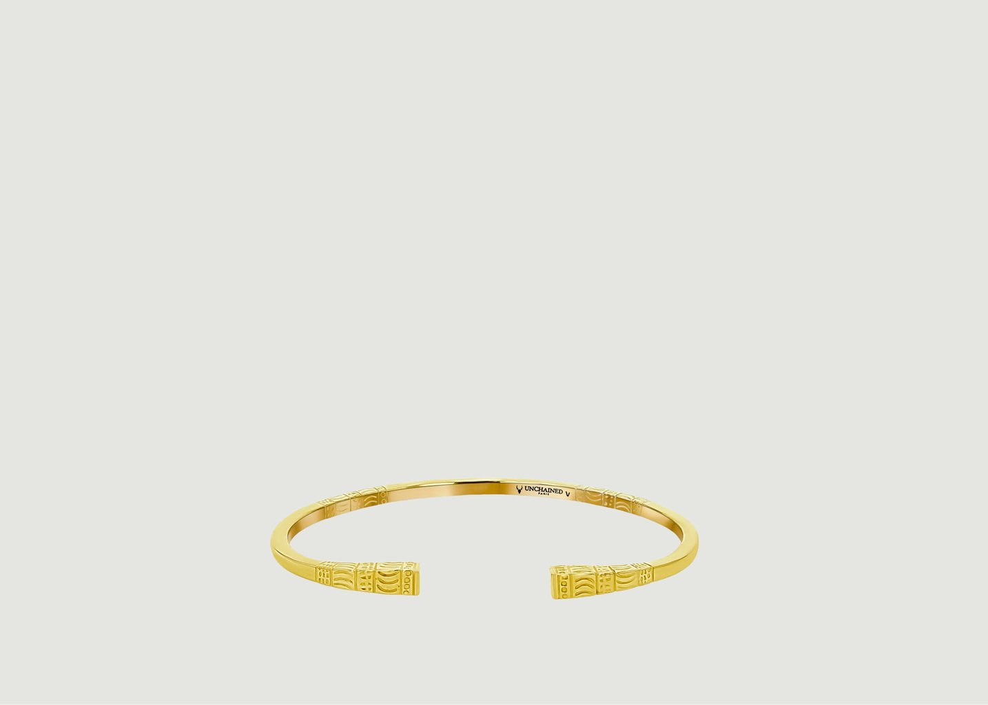 l'exception Bracelet Hery carré gold en vermeil 24kt Or Unchained Paris