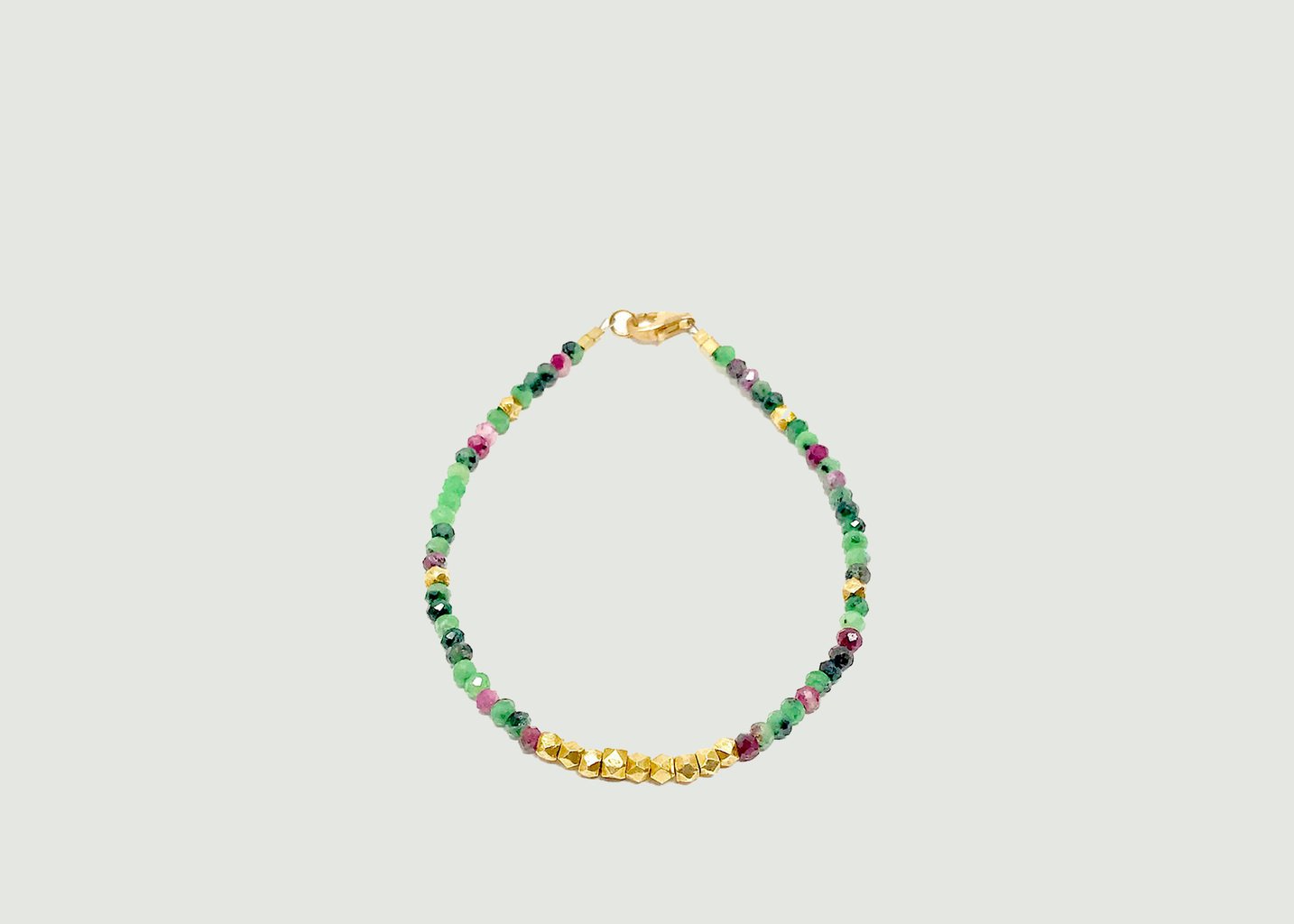 l'exception Bracelet Shanti Rubis Zoisiste Argent Wildstone Paris