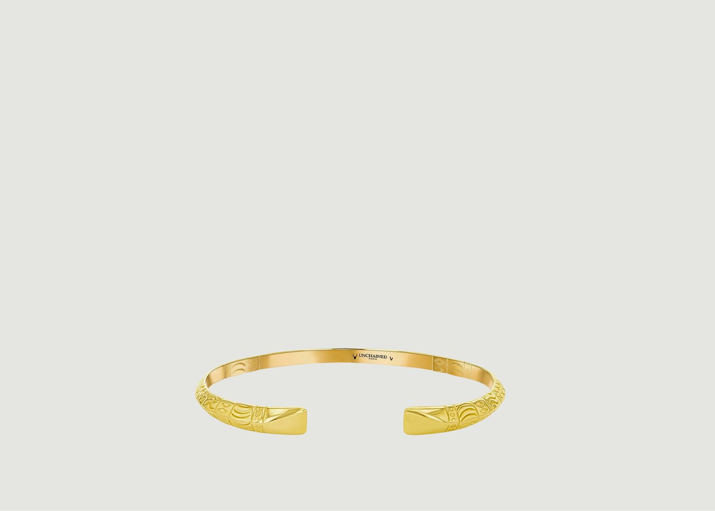 l'exception Bracelet Toky biseauté gold en vermeil 24kt Or Unchained Paris
