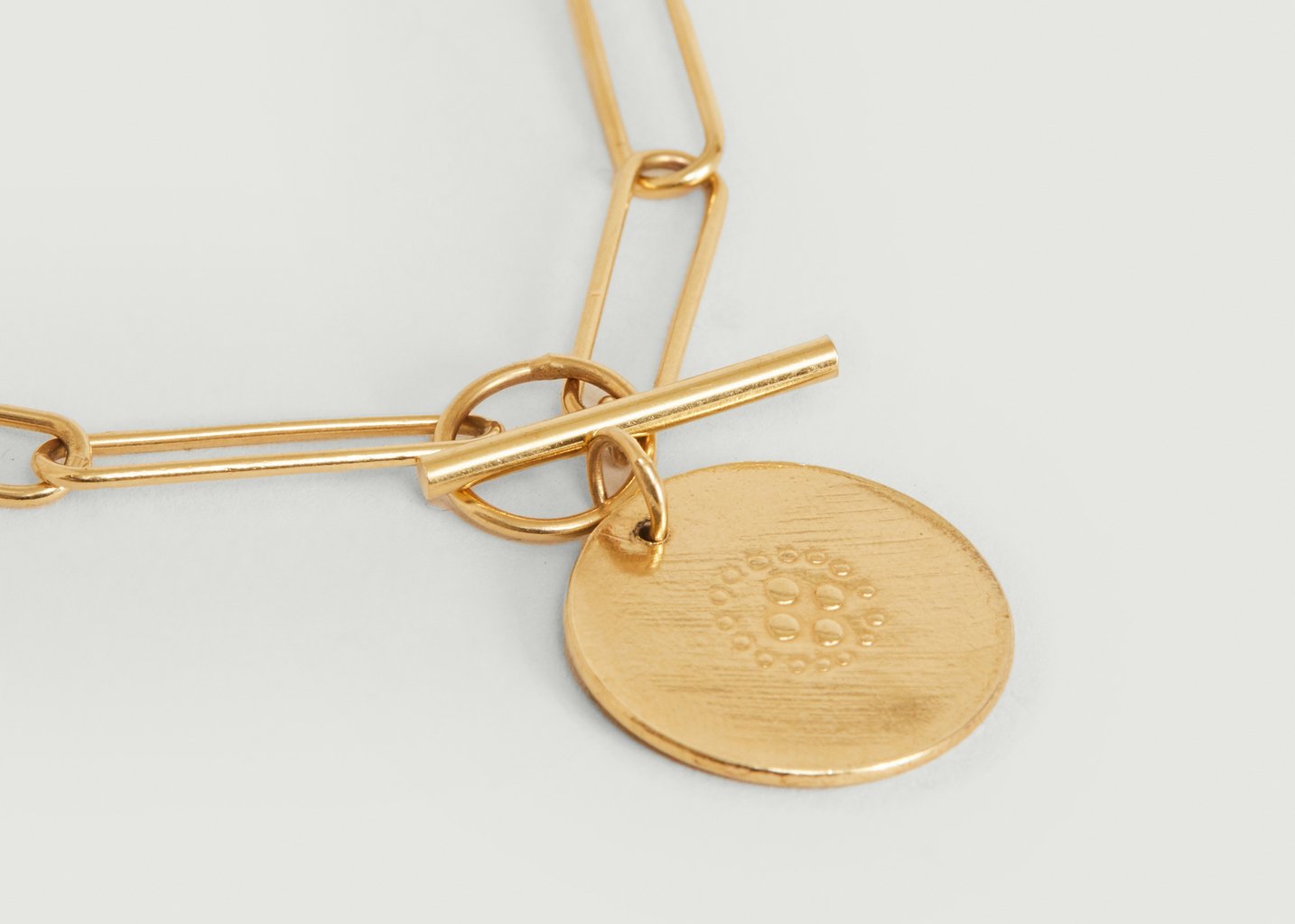 L'exception Bracelet Vermeil XL Médaille 4ème Dimension Vermeil Par Coeur Paris
