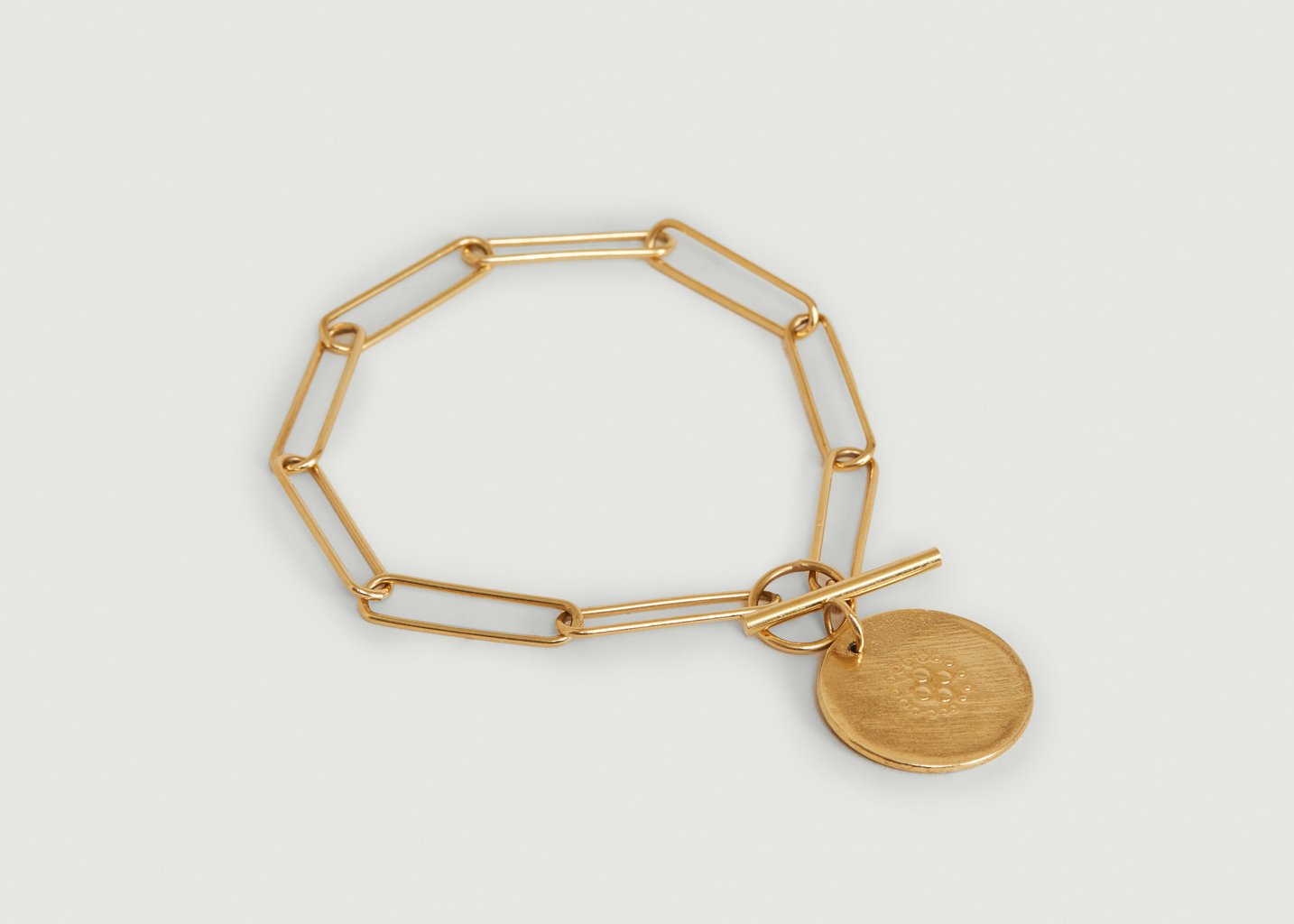 L'exception Bracelet Vermeil XL Médaille 4ème Dimension Vermeil Par Coeur Paris