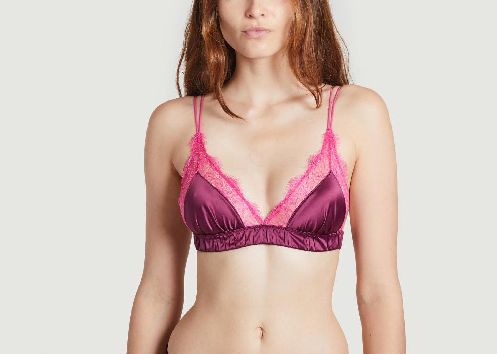 L'exception Bralette Love Lace Rouge Foncé Love Stories