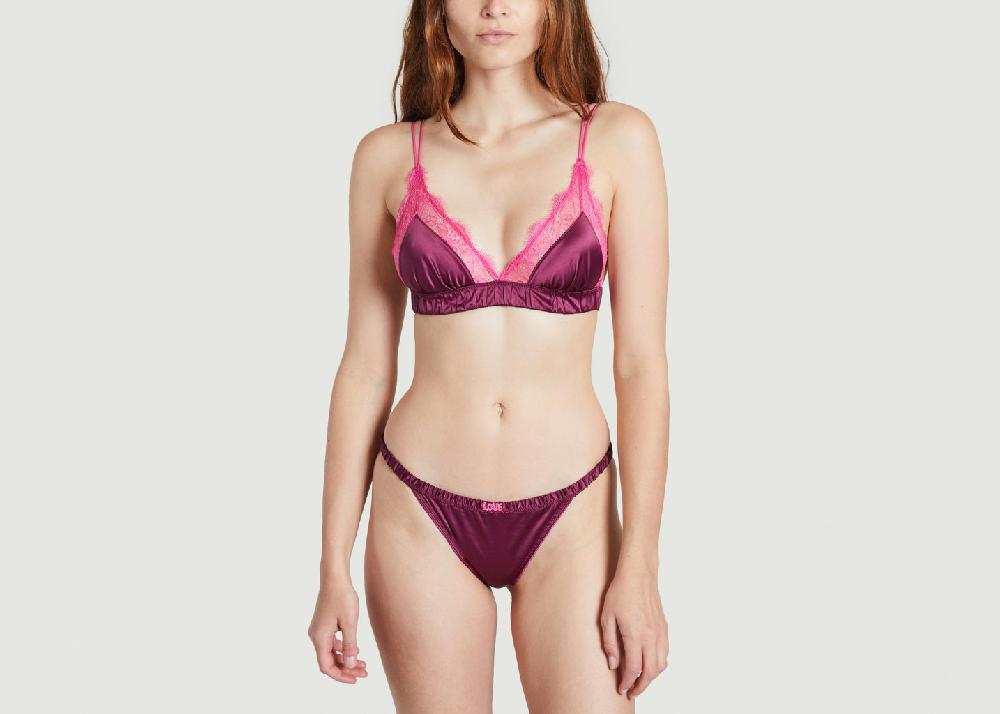 L'exception Bralette Love Lace Rouge Foncé Love Stories