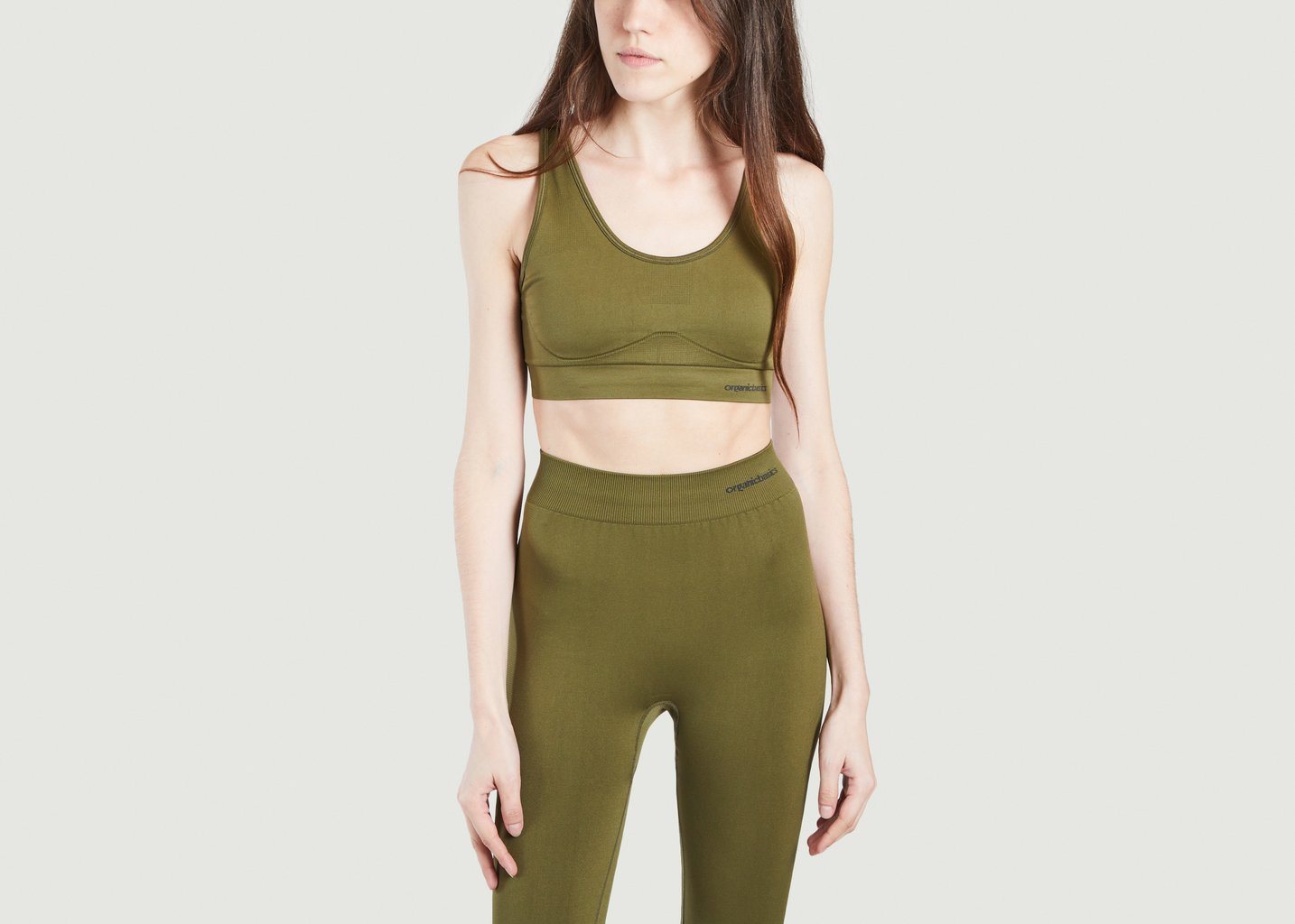 l'exception Brassière d'entraînement Active Olive Organic Basics