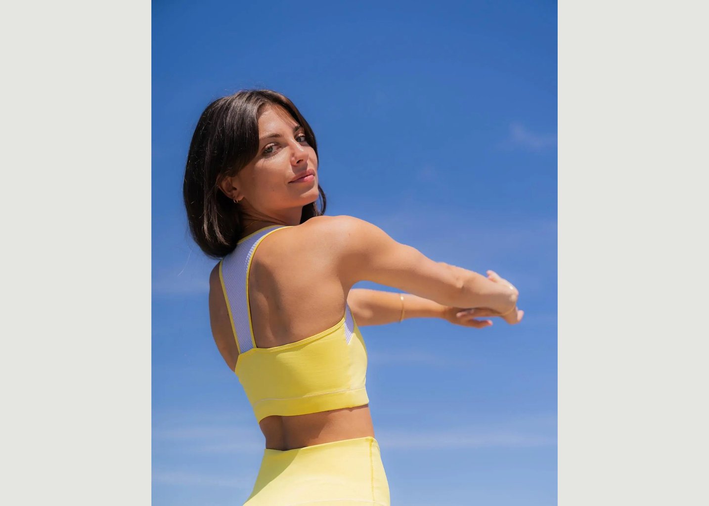 L'exception Brassière De Yoga Light Jaune YUJ Paris