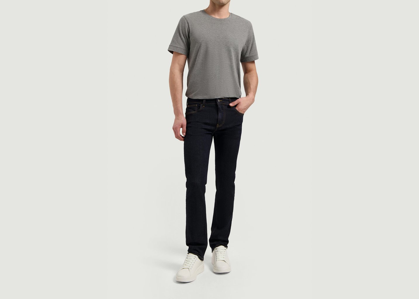 L'exception Bryce Mid Straight Strong Blue Brut Mud Jeans