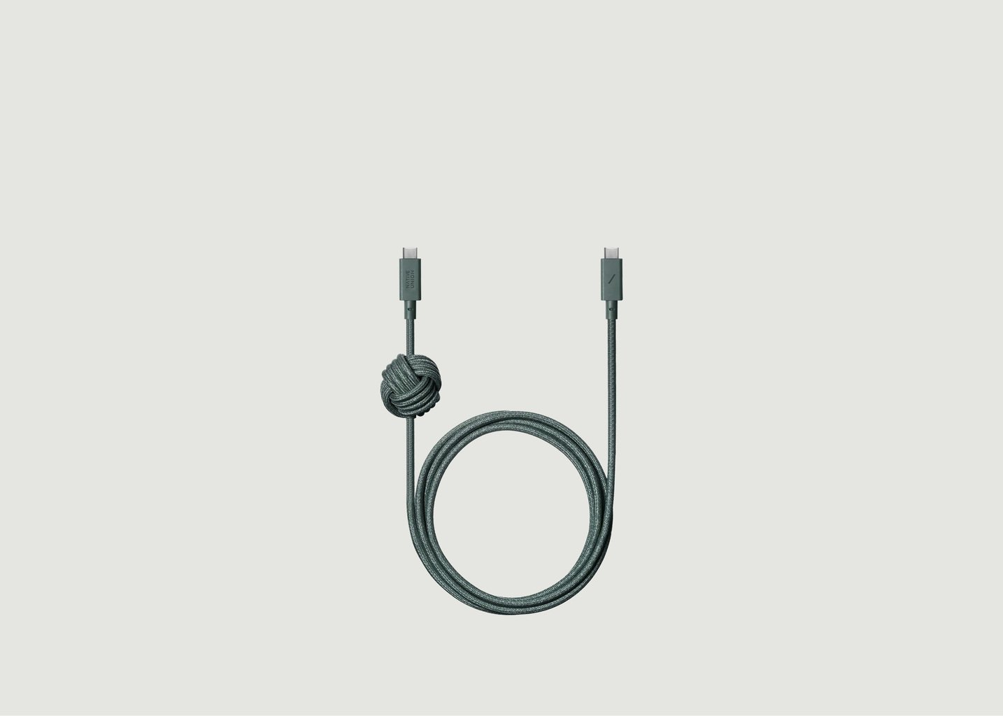 l'exception Câble d'ancrage 240W USB C Vert Foncé Native Union