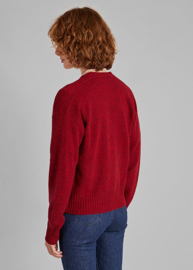 L'exception Cardigan Boutonné En Laine Bordeaux L'Exception Paris