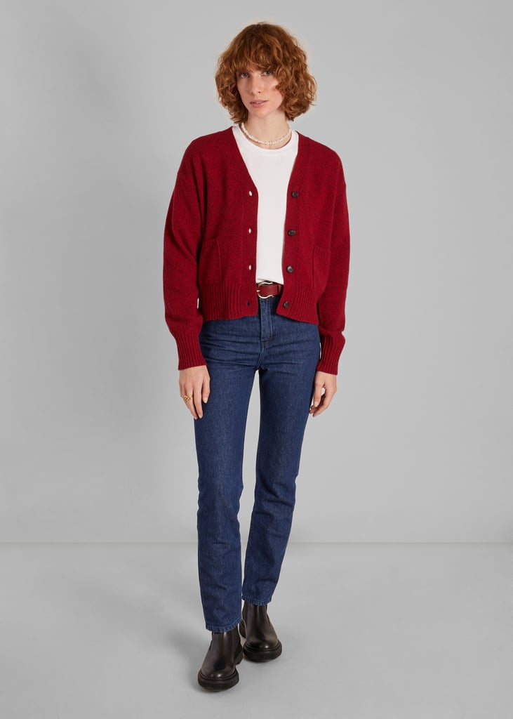 L'exception Cardigan Boutonné En Laine Bordeaux L'Exception Paris