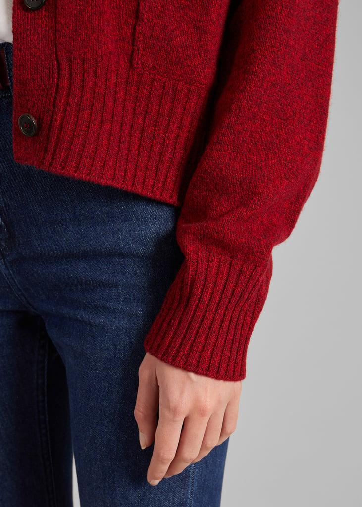 L'exception Cardigan Boutonné En Laine Bordeaux L'Exception Paris