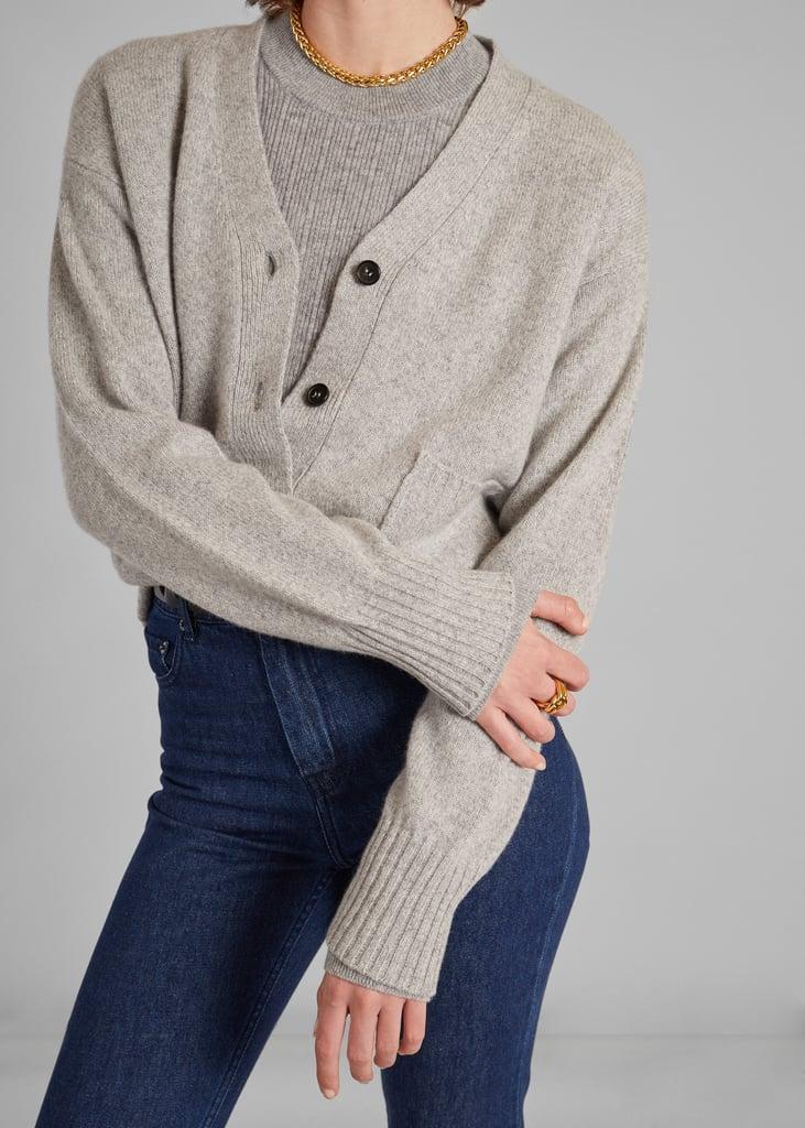 L'exception Cardigan Boutonné En Laine Gris Léger L'Exception Paris