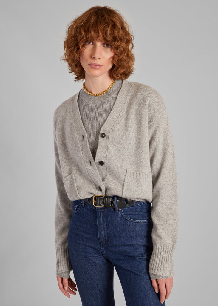 l'exception Cardigan boutonné en laine Gris Léger L'Exception Paris
