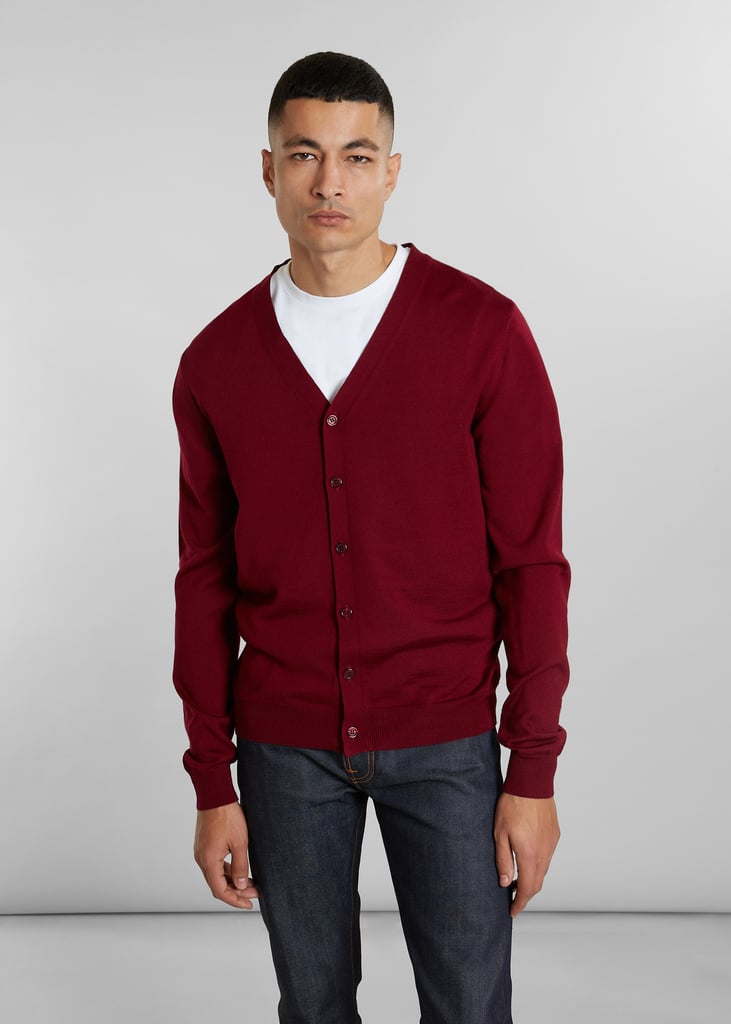 L'exception Cardigan Boutonné Mérinos Bordeaux L'Exception Paris