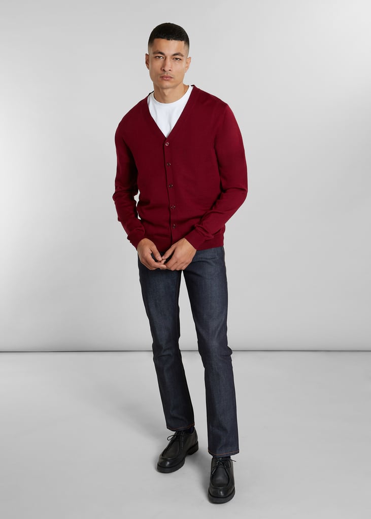 L'exception Cardigan Boutonné Mérinos Bordeaux L'Exception Paris