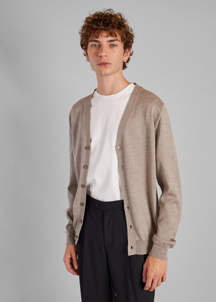 l'exception Cardigan Boutonné Mérinos Taupe L'Exception Paris