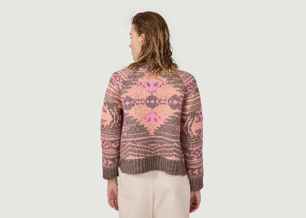 L'exception Cardigan Bristol En Maille Yellowstone Tabac Heimstone