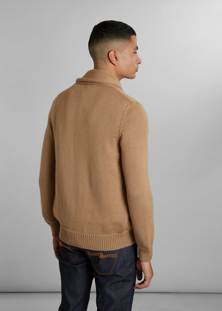 L'exception Cardigan Col Châle En Laine Mérinos Camel L'Exception Paris