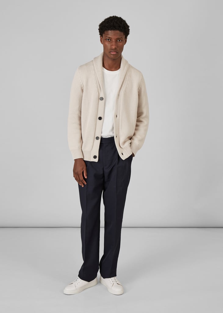 L'exception Cardigan Col Châle En Laine Mérinos Crème L'Exception Paris