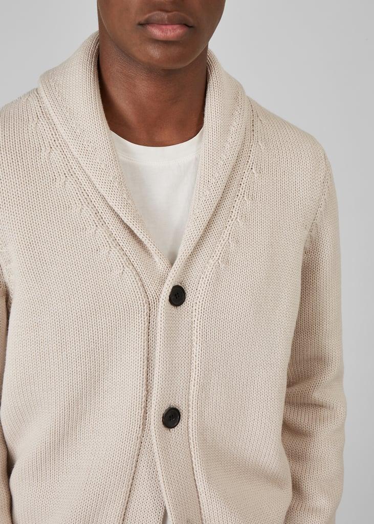 L'exception Cardigan Col Châle En Laine Mérinos Crème L'Exception Paris