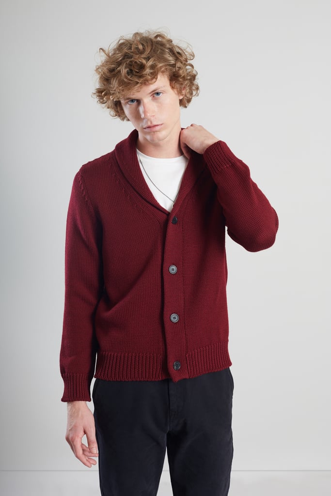 L'exception Cardigan Col Châle Mérinos Bordeaux L'Exception Paris