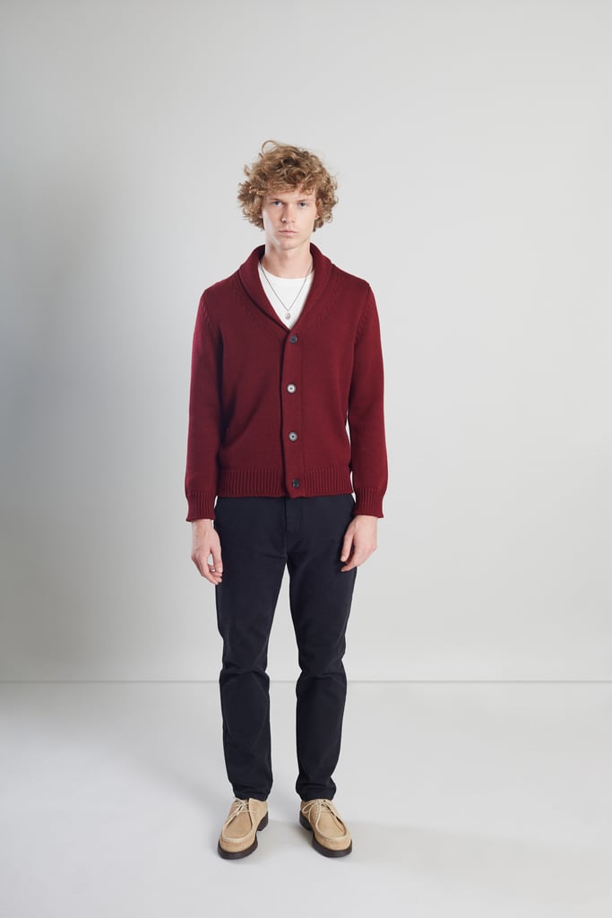 L'exception Cardigan Col Châle Mérinos Bordeaux L'Exception Paris