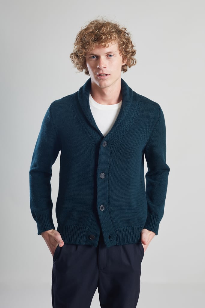 L'exception Cardigan Col Châle Mérinos Vert Sapin L'Exception Paris