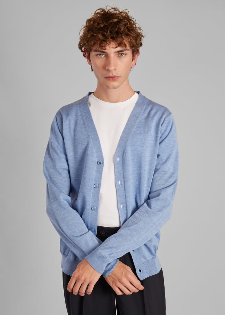 l'exception Cardigan en laine mérinos Bleu Clair L'Exception Paris