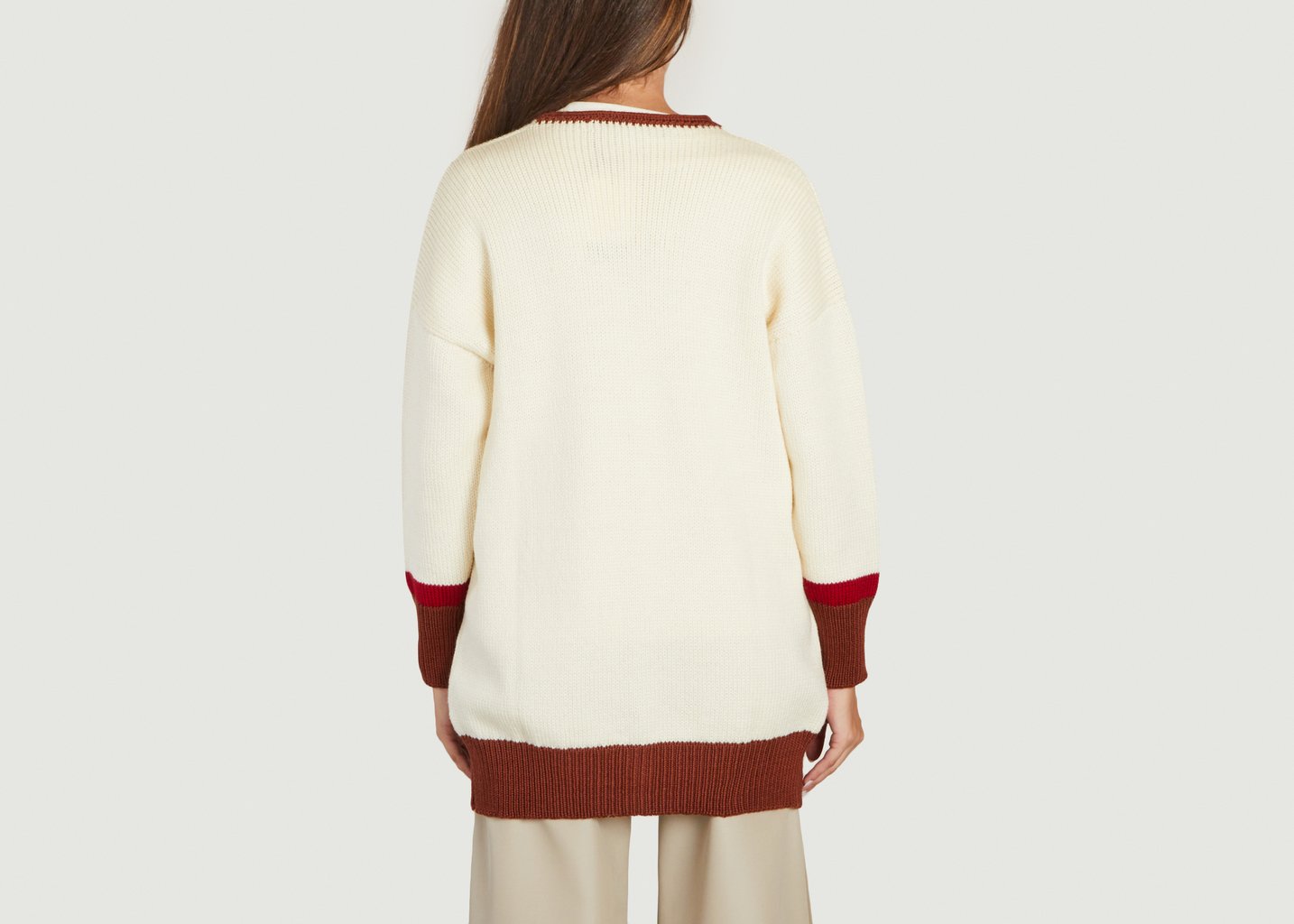 L'exception Cardigan Oversized Multicolore Benjamin Benmoyal