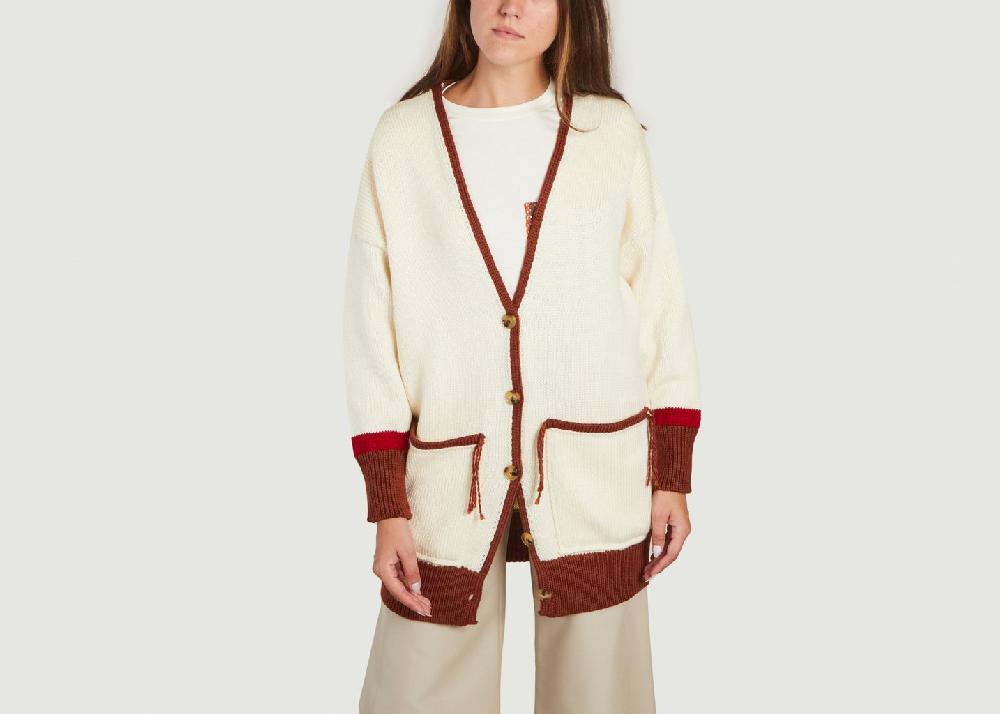 l'exception Cardigan Oversized Multicolore benjamin benmoyal