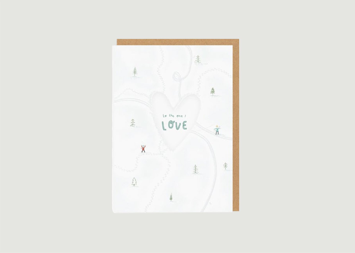 l'exception Carte Skaters One I Love Blanc OHH DEER