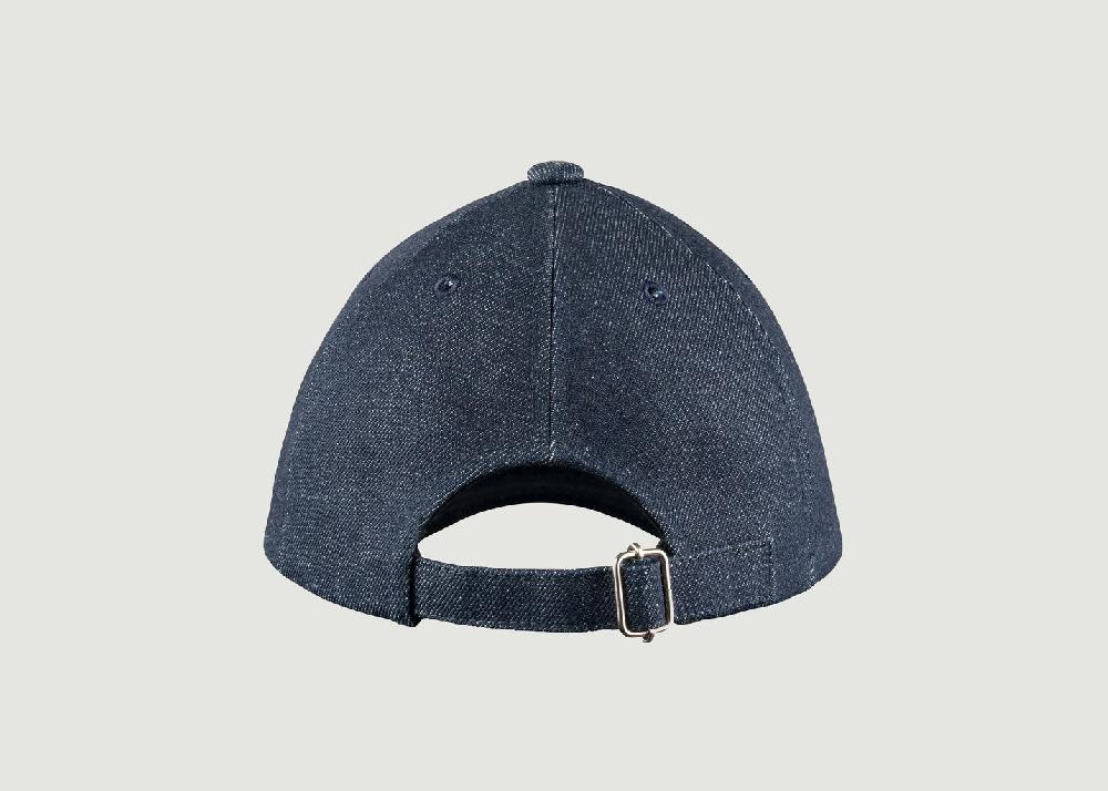 L'exception Casquette Logotypée En Denim Eden Indigo APC Paris